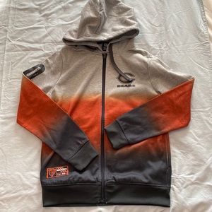 Chicago Bears ombré zip up hoodie size M